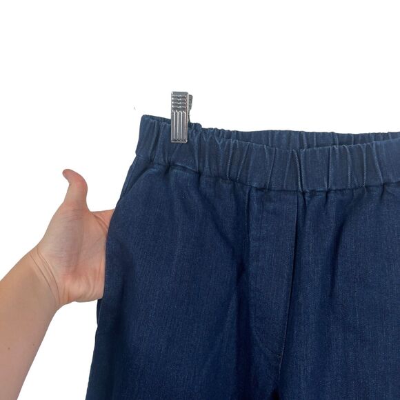 Montserrat The Jet Set Denim Set Dark Wash Button Front Pull On NWT Womens XS - Picture 10 of 13